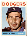 1964 Topps Baseball #200 Sandy Koufax Dodgers EX-MT 516871