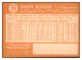 1964 Topps Baseball #200 Sandy Koufax Dodgers EX-MT 516871