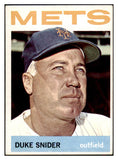 1964 Topps Baseball #155 Duke Snider Mets Good 516874