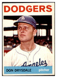 1964 Topps Baseball #120 Don Drysdale Dodgers VG-EX 516876