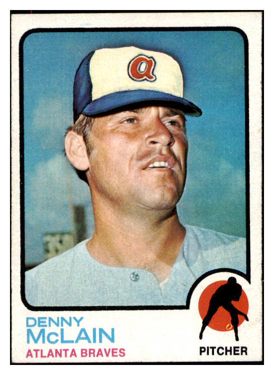 1973 Topps Baseball #630 Denny McLain Braves EX-MT 516884