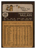 1973 Topps Baseball #630 Denny McLain Braves EX-MT 516884