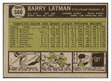 1961 Topps Baseball #560 Barry Latman Indians EX-MT 516887