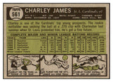 1961 Topps Baseball #561 Charley James Cardinals EX-MT 516888