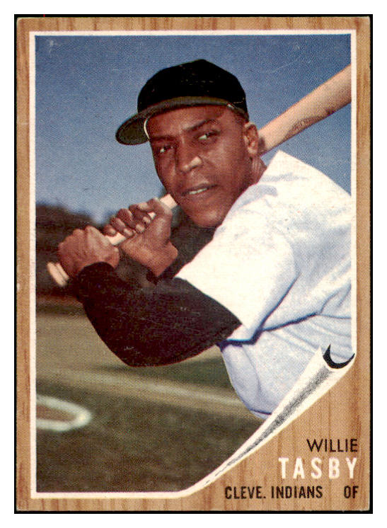 1962 Topps Baseball #462 Willie Tasby Indians EX-MT Variation 516897