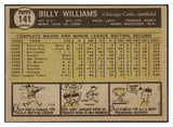 1961 Topps Baseball #141 Billy Williams Cubs EX-MT 516908