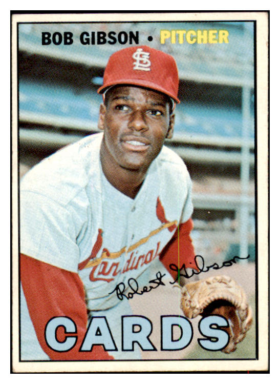 1967 Topps Baseball #210 Bob Gibson Cardinals EX 516929