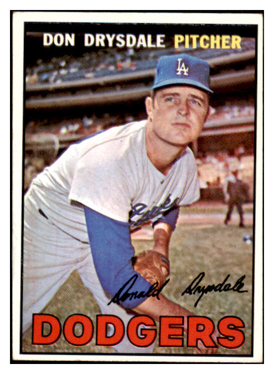 1967 Topps Baseball #055 Don Drysdale Dodgers EX-MT 516945