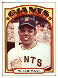 1972 Topps Baseball #049 Willie Mays Giants EX-MT 516956