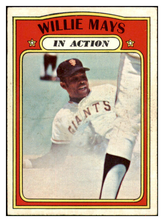 1972 Topps Baseball #050 Willie Mays IA Giants VG-EX 516961