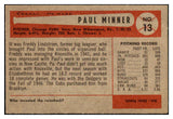 1954 Bowman Baseball #013 Paul Minner Cubs EX 516970