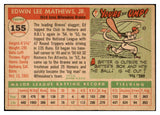 1955 Topps Baseball #155 Eddie Mathews Braves EX+/EX-MT 516975