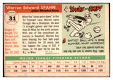 1955 Topps Baseball #031 Warren Spahn Braves VG-EX 516980