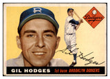 1955 Topps Baseball #187 Gil Hodges Dodgers VG 516981