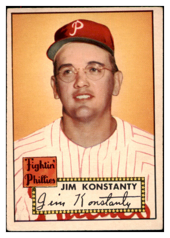 1952 Topps Baseball #108 Jim Konstanty Phillies VG-EX 516983