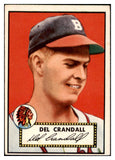 1952 Topps Baseball #162 Del Crandall Braves EX 516984