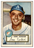 1952 Topps Baseball #231 Sam Zoldak A's VG-EX 516987