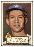 1952 Topps Baseball #071 Tom Upton Senators VG-EX Black 516988