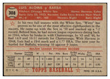 1952 Topps Baseball #308 Luis Aloma White Sox VG-EX 516992