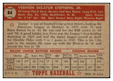 1952 Topps Baseball #084 Vern Stephens Red Sox VG-EX 516993