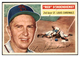 1956 Topps Baseball #165 Red Schoendienst Cardinals EX Gray 516996