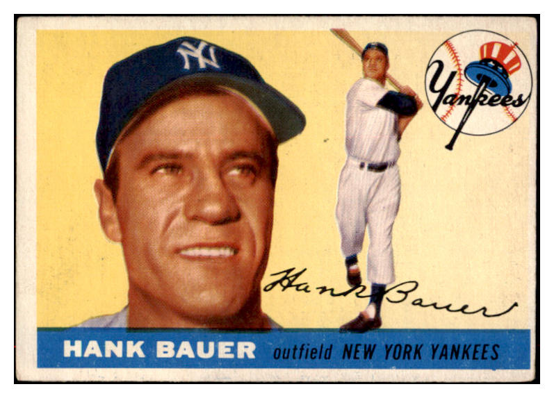 1955 Topps Baseball #166 Hank Bauer Yankees EX 516997