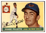 1955 Topps Baseball #168 Duane Pillette Orioles EX 516998