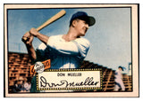 1952 Topps Baseball #052 Don Mueller Giants EX-MT Red 517002