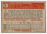 1952 Topps Baseball #016 Gene Hermanski Cubs EX-MT Red 517003