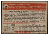 1952 Topps Baseball #241 Tommy Byrne Browns EX-MT 517005