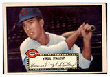 1952 Topps Baseball #069 Virgil Stallcup Reds EX-MT Black 517007