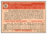 1952 Topps Baseball #184 Bob Ramazzotti Cubs EX+/EX-MT 517010