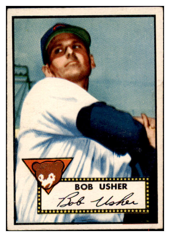 1952 Topps Baseball #157 Bob Usher Cubs EX+/EX-MT 517011