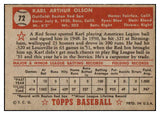 1952 Topps Baseball #072 Karl Olson Red Sox EX+/EX-MT Red 517012