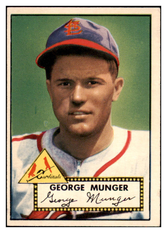 1952 Topps Baseball #115 George Munger Cardinals EX+/EX-MT 517014