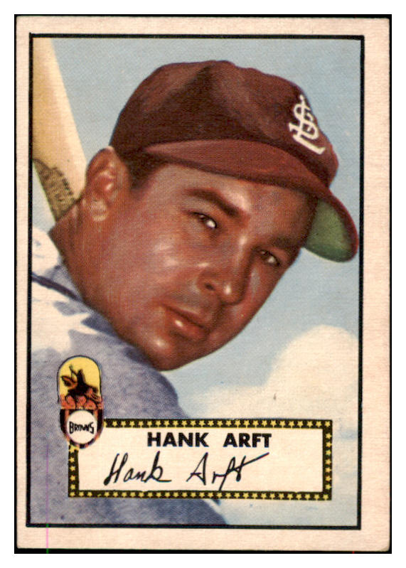 1952 Topps Baseball #284 Hank Arft Browns EX+/EX-MT 517015