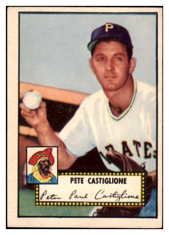 1952 Topps Baseball #260 Pete Castiglione Pirates EX+/EX-MT 517016