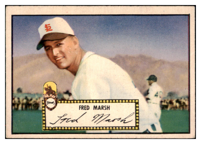 1952 Topps Baseball #008 Fred Marsh Browns VG-EX Red 517018