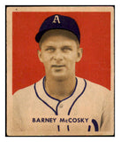 1949 Bowman Baseball #203 Barney McCosky A's EX 517024