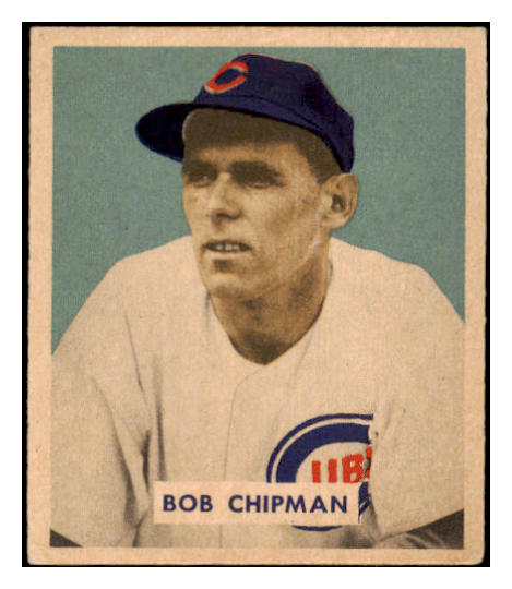 1949 Bowman Baseball #184 Bob Chipman Cubs EX-MT 517026