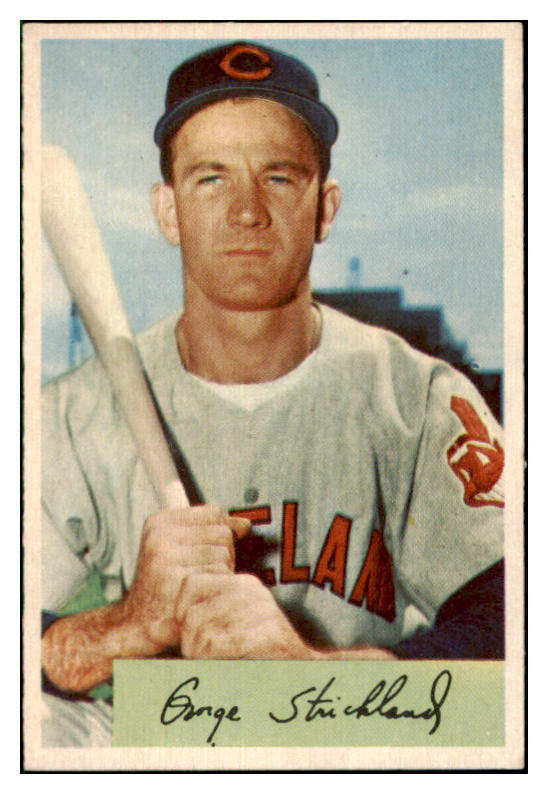 1954 Bowman Baseball #036 George Strickland Indians NR-MT 517031