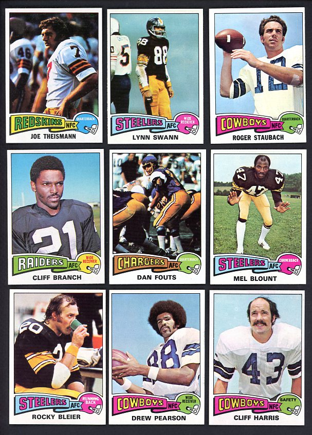 1975 Topps Football Complete Set EX-MT/NR-MT Swann Fouts 517050