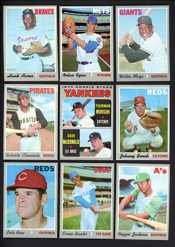 1970 Topps Baseball Complete Set EX-MT/NR-MT Ryan Mays Aaron 517052