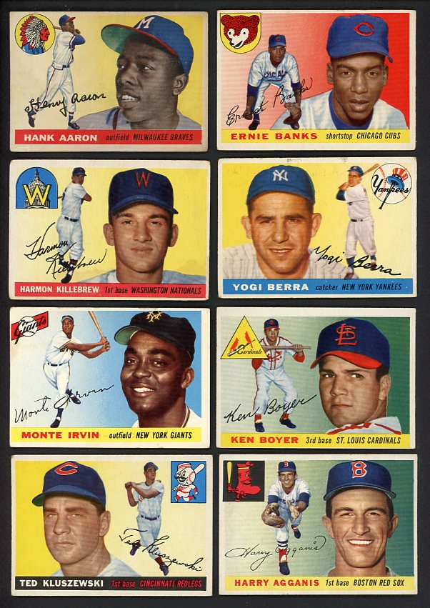 1955 Topps Set Lot 185 Diff VG-EX Aaron Banks Killebrew 517055