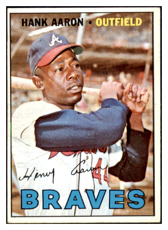 1967 Topps Baseball #250 Hank Aaron Braves EX-MT 517080