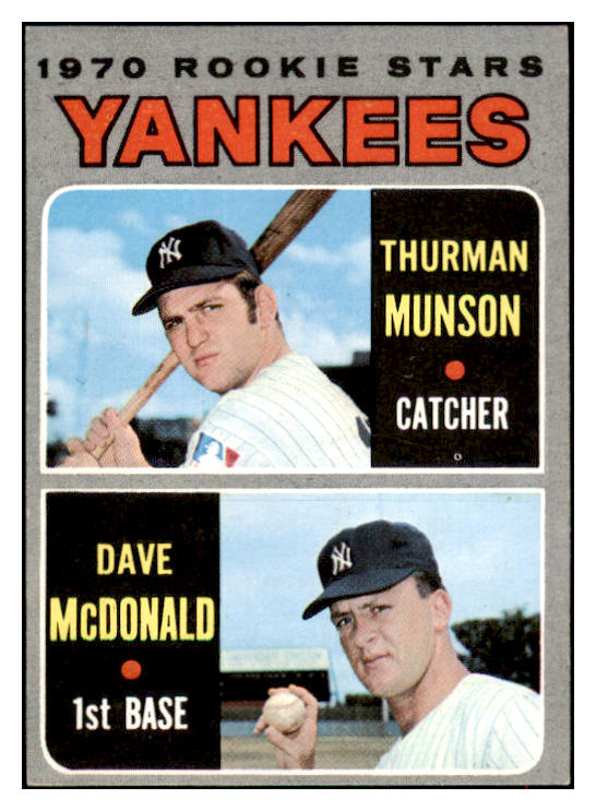 1970 Topps Baseball #189 Thurman Munson Yankees EX-MT 517086