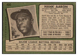 1971 Topps Baseball #400 Hank Aaron Braves VG-EX/EX 517091