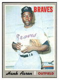 1970 Topps Baseball #500 Hank Aaron Braves VG-EX 517093