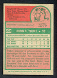 1975 Topps Baseball #223 Robin Yount Brewers EX-MT 517097