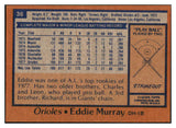 1978 Topps Baseball #036 Eddie Murray Orioles EX 517099